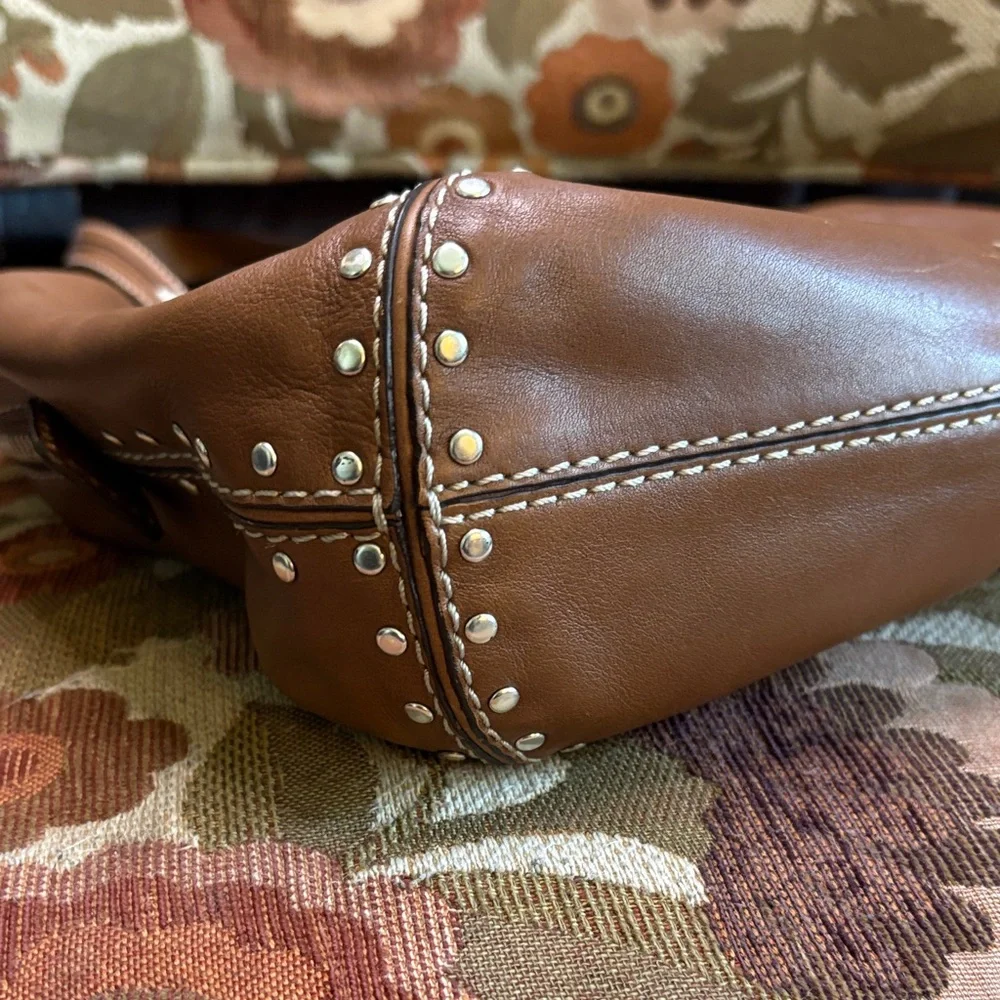 Michael Kors Astor Bowler Tote Bag Luggage Y2K - Picture 5 of 9